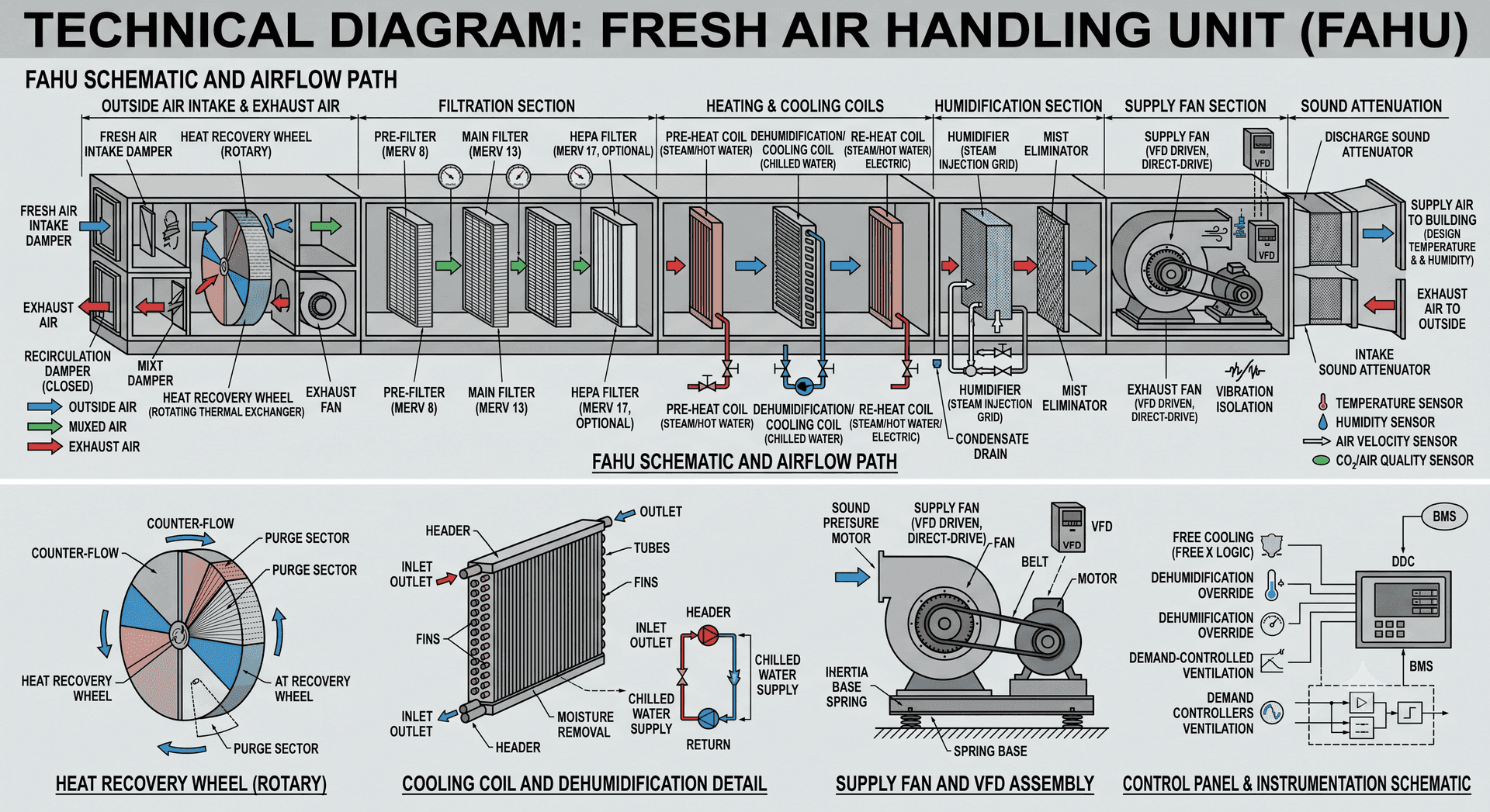 Fresh Air Handling Units component diagram 1