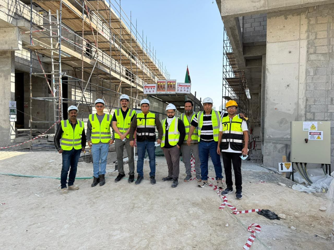 Future Air site engineers on construction site